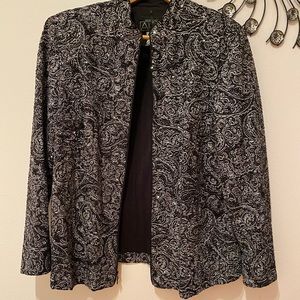 sparkly encrusted blazer.